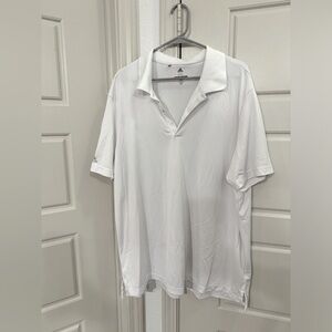 Men’s white adidas short sleeve golf shirt 2XL